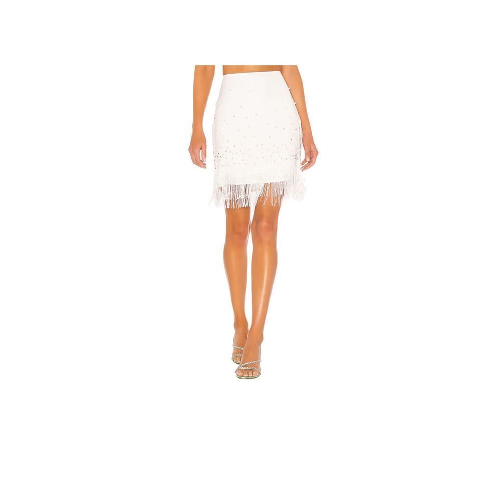LPA Elsie Beaded SkirtāināWhiteāSizeāLargeāNWTā$248ā(13-2)ā